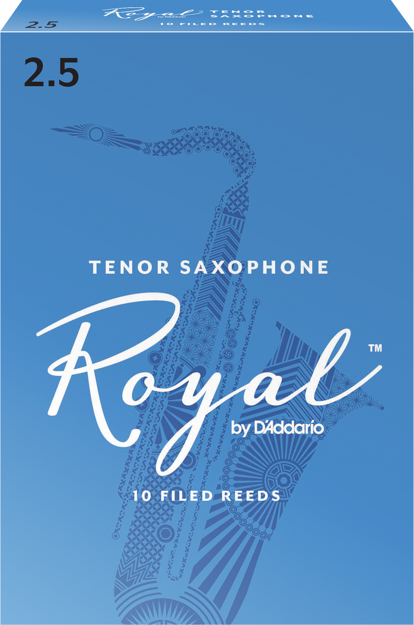 Royal Tenorsaxophonblätter 2,5 10 er Packung