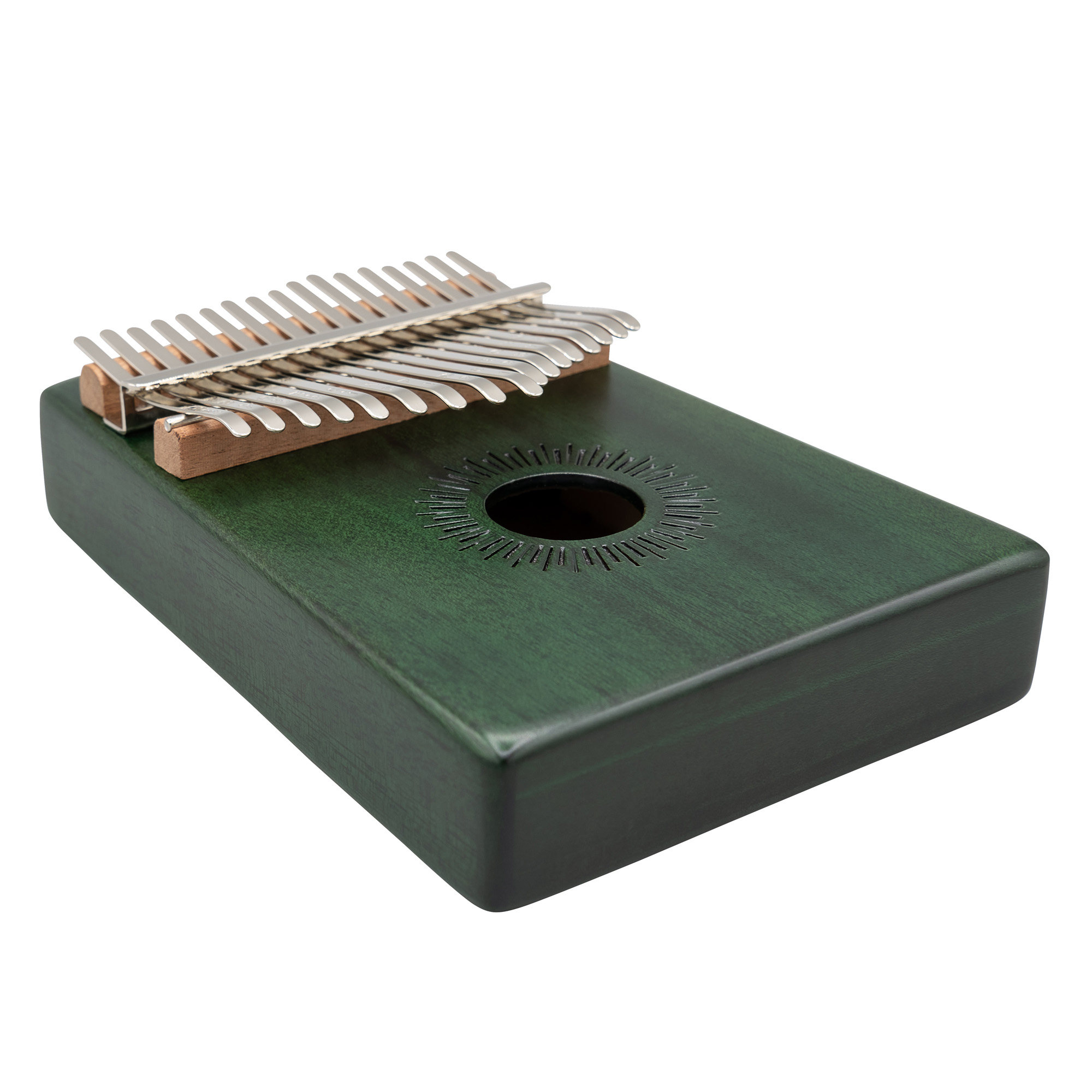 Kalimba Mahogany 17 Green Kalimba Mahogany 17 Green