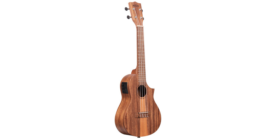 Teak Tri-Top Concert Ukulele, with Cutaway & EQ
