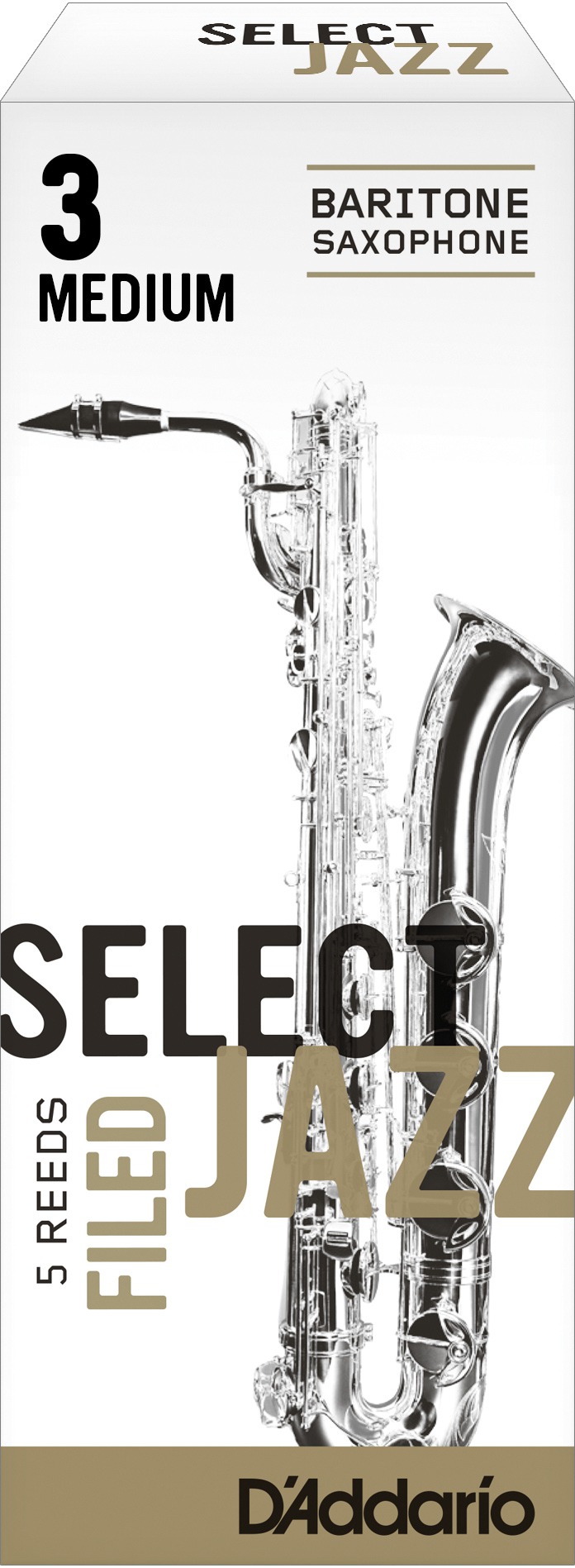Jazz Select Organic Baritonsax filed 3M 5er Packung