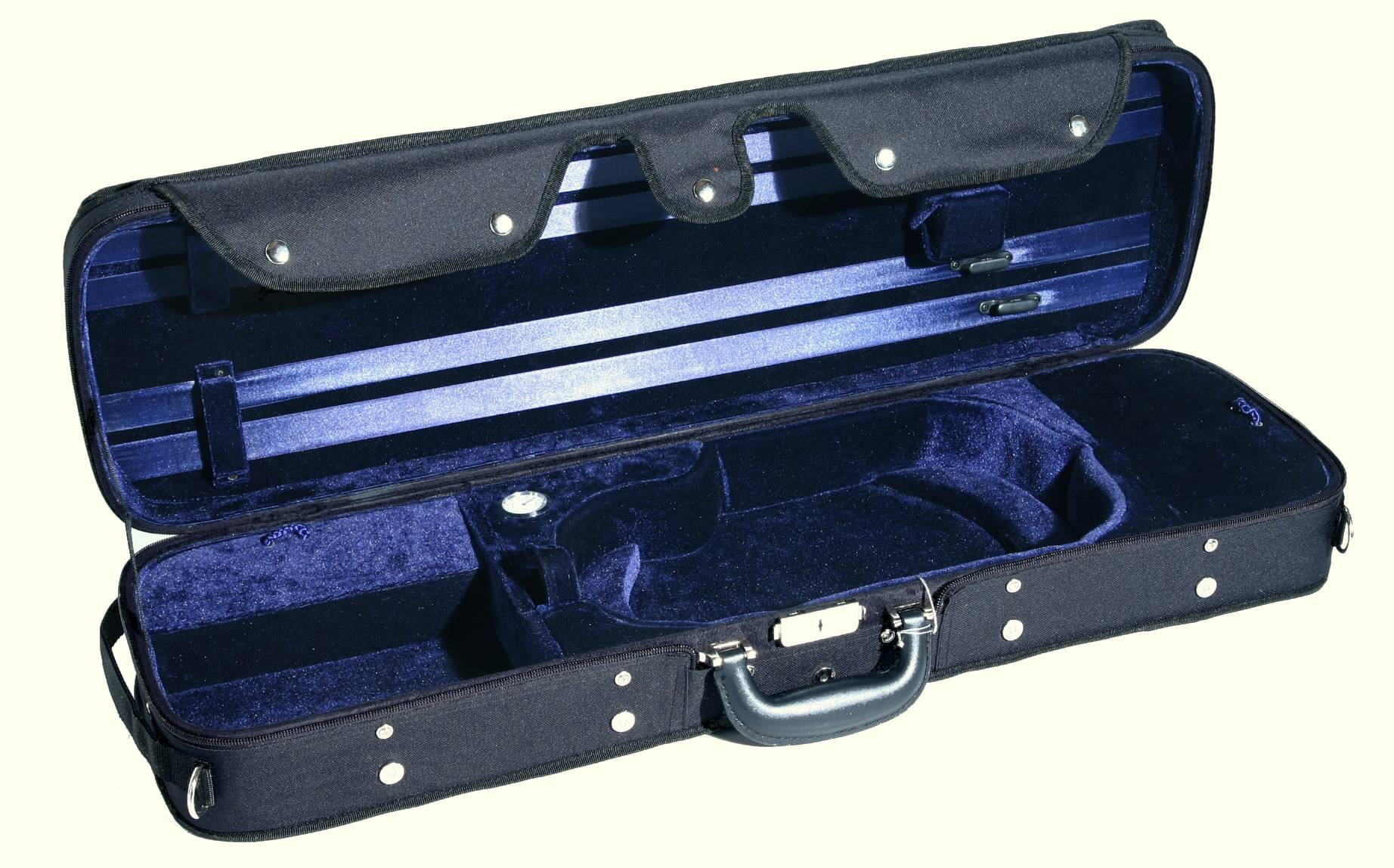 MK Violinetui Comfort I 4/4 schwarz/blau