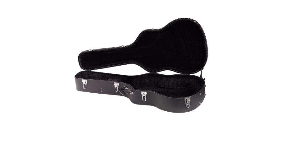 Acoustic Guitar Hardshell Case - Black Tolex