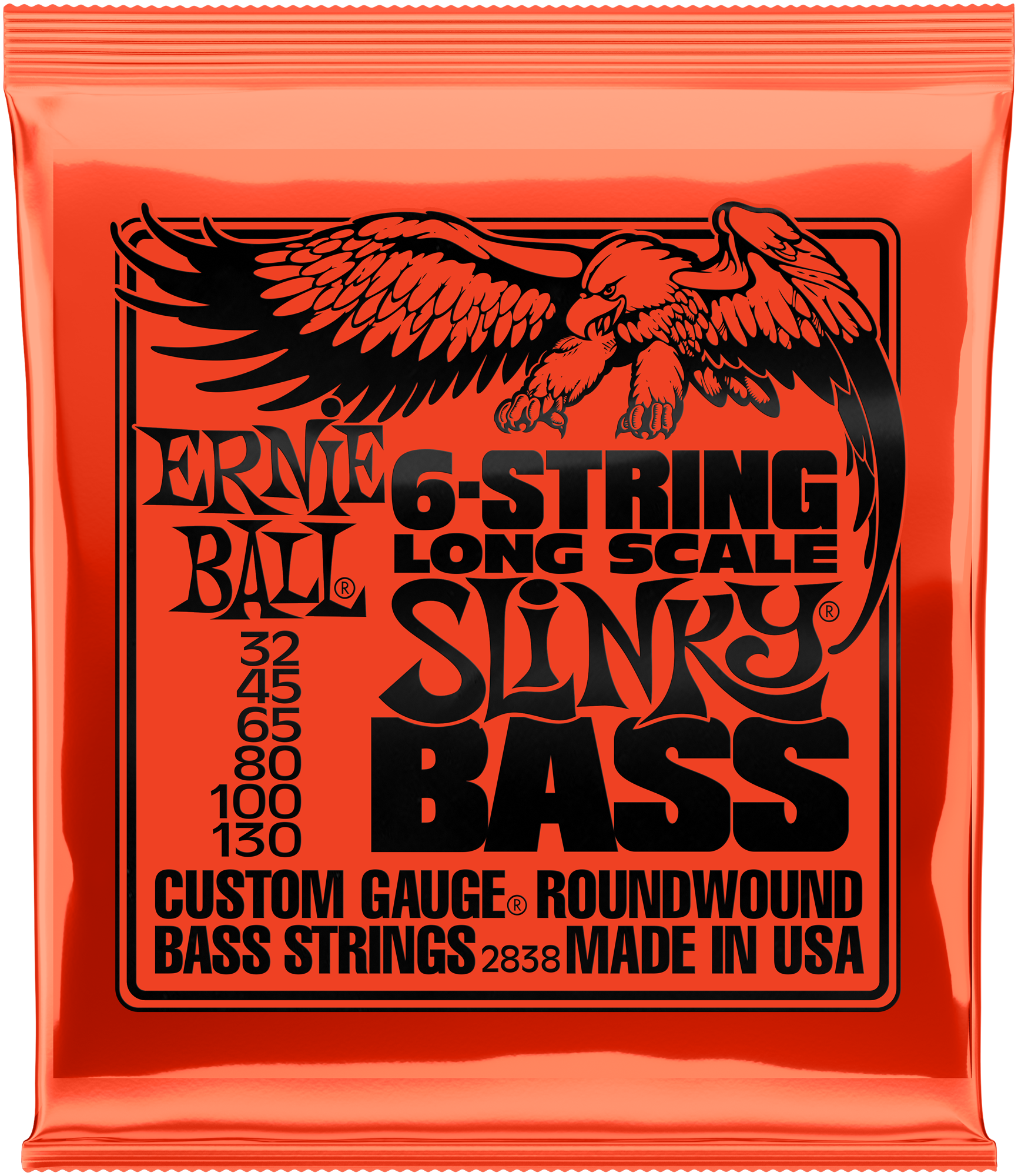 EB-2838 Bass Saiten Slinky 6-String, Long Scale 32-130