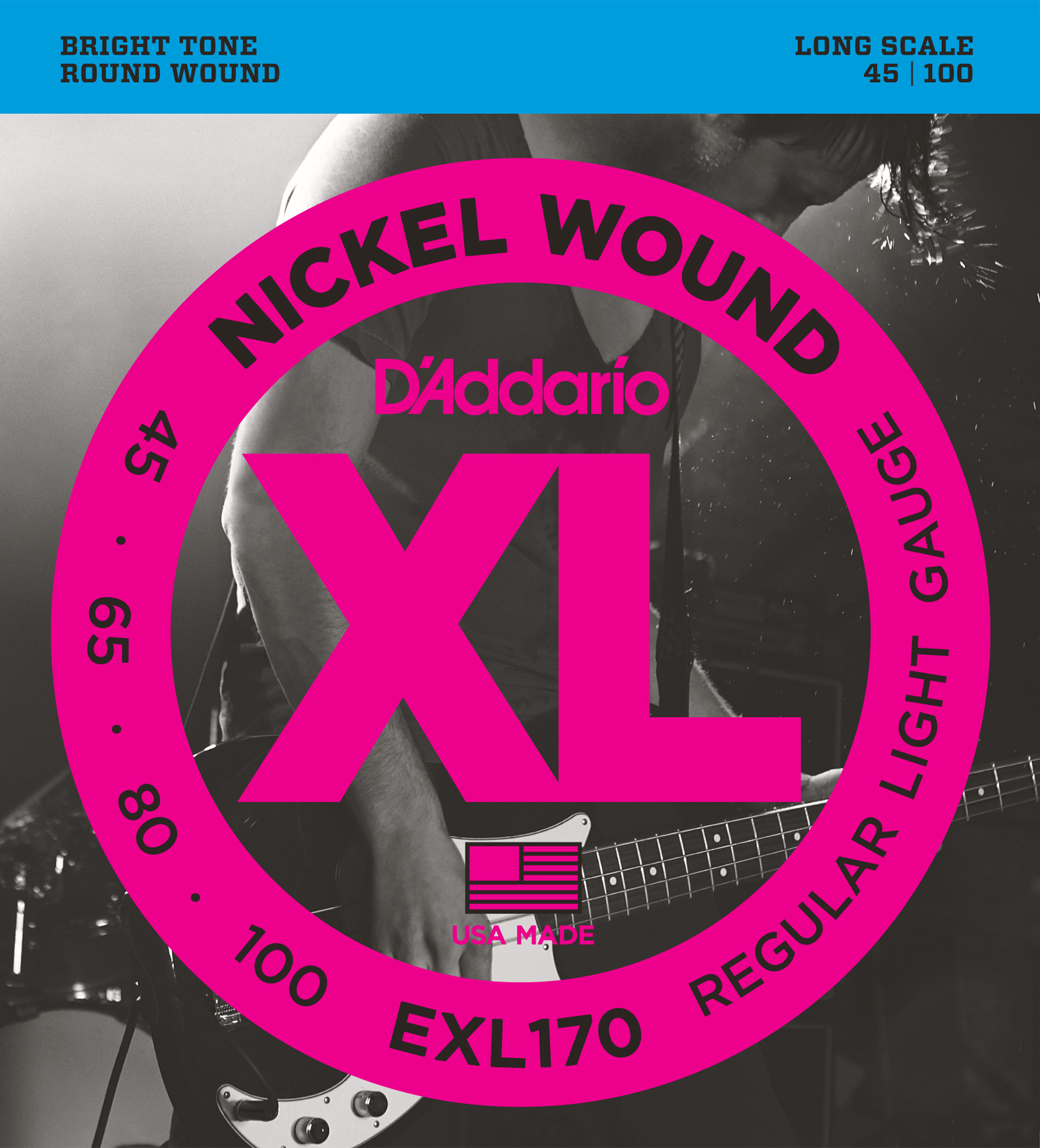 EXL170 nickel round wound long scale, 045.065.080.100