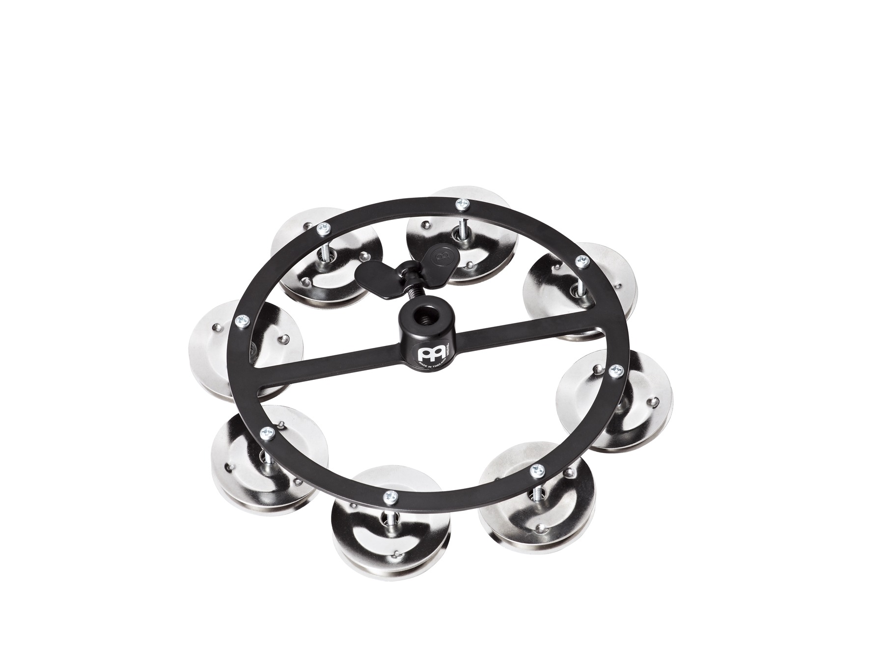 HTHH1BK  HiHat Tambourine 1 reihig Stahlschellen