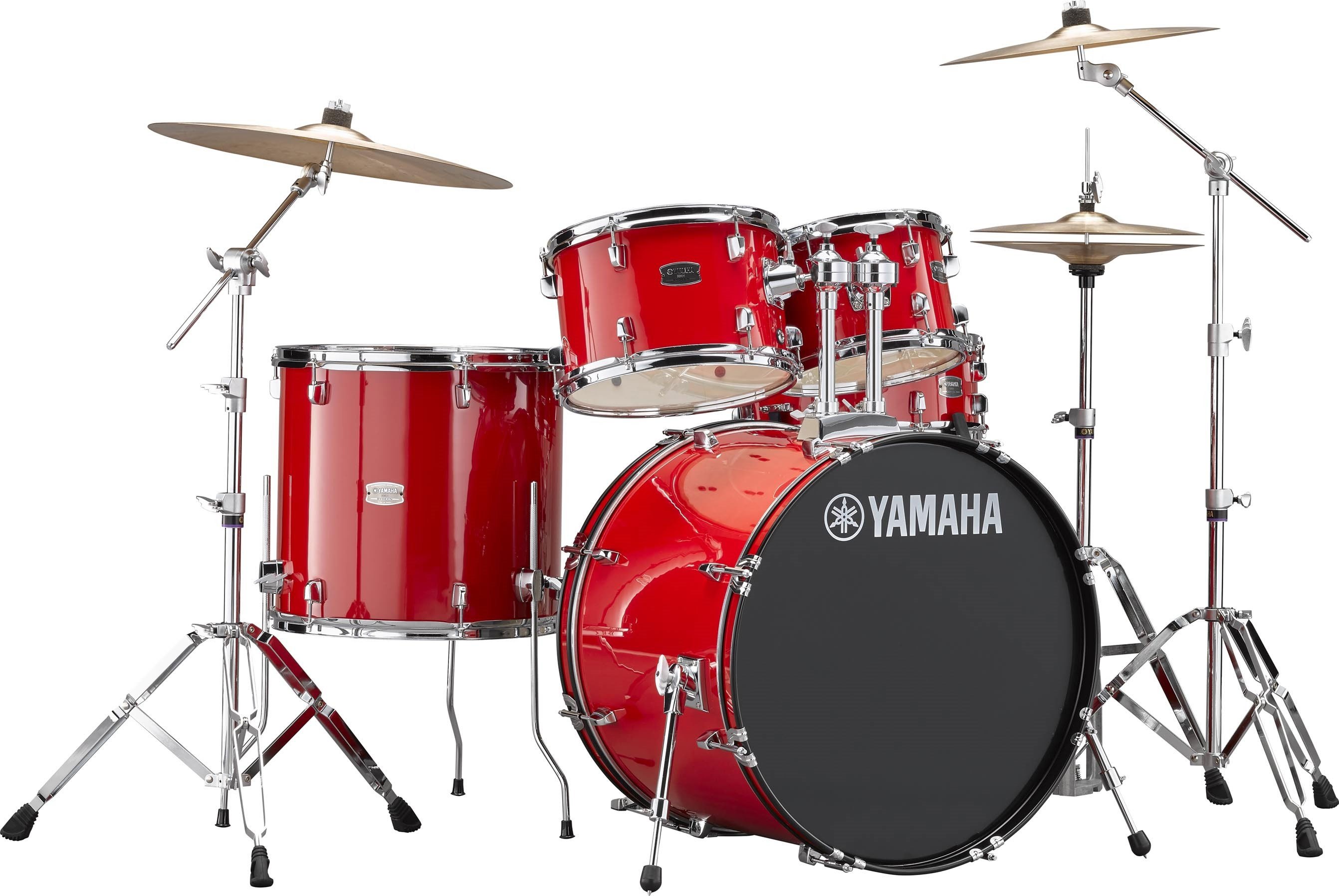 Rydeen Studio Drumset Hot Red 20/10/12/14/SN incl.HW & Beckenset