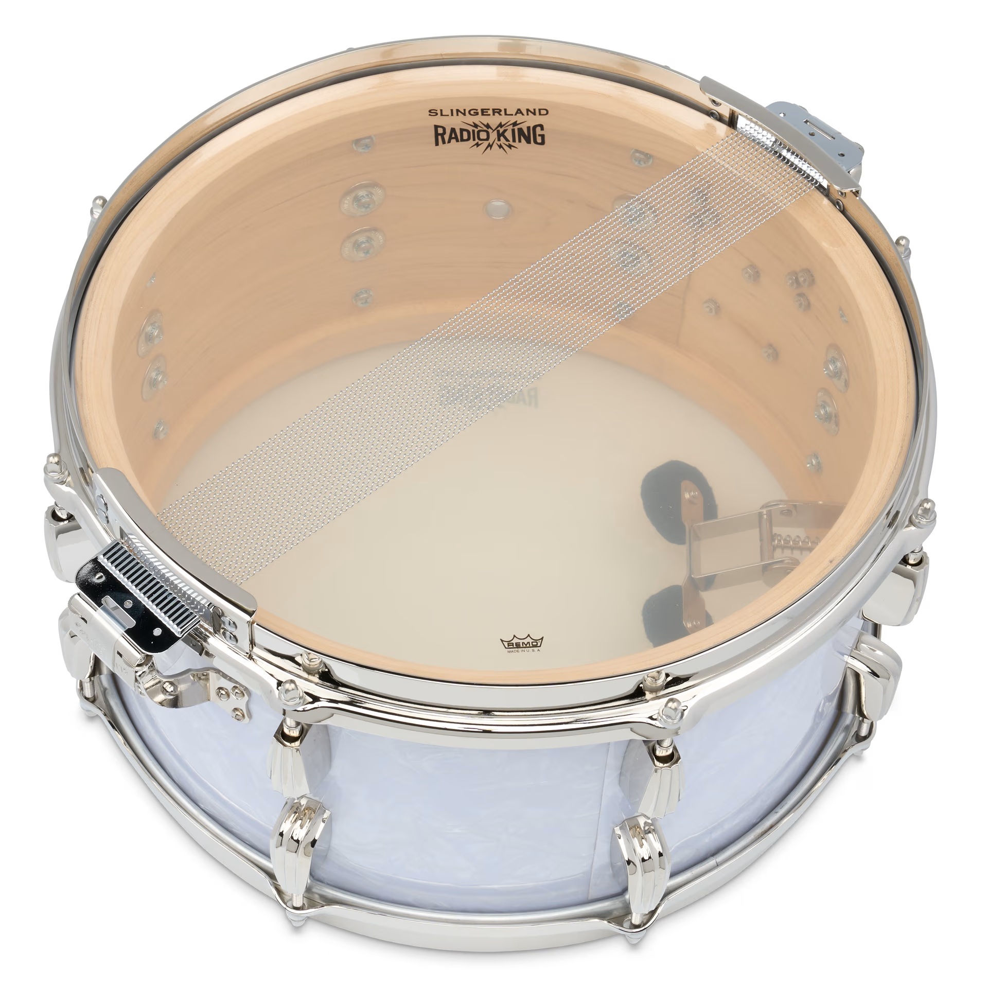 Radio King Snare 14"x7" White Marine Pearl