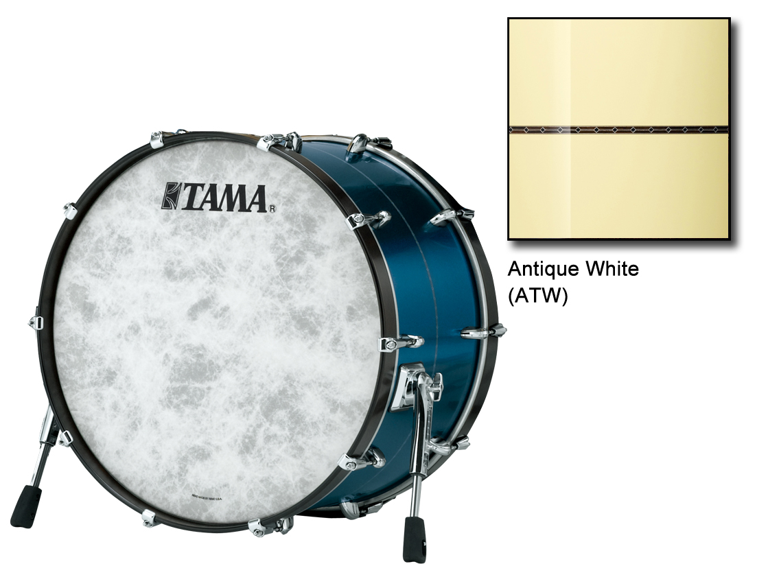 Star Bubinga Bassdrum 22"x16" ATW Antique White