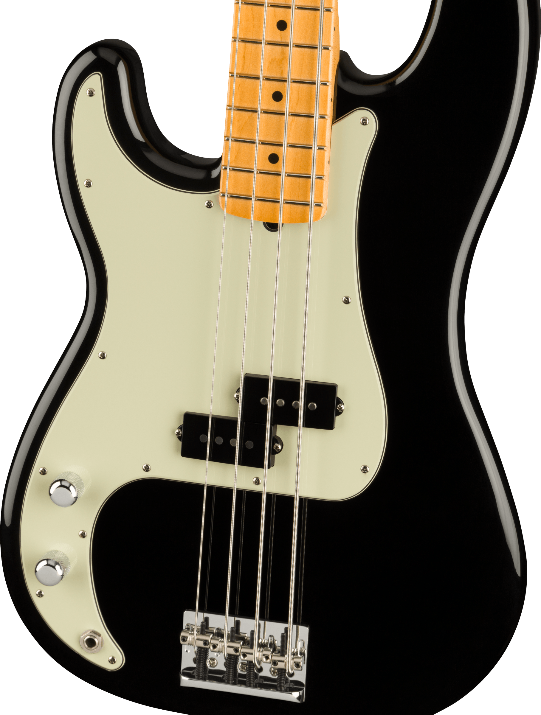 American Professional II Precision Bass Left-Hand Maple Fingerboard, Black