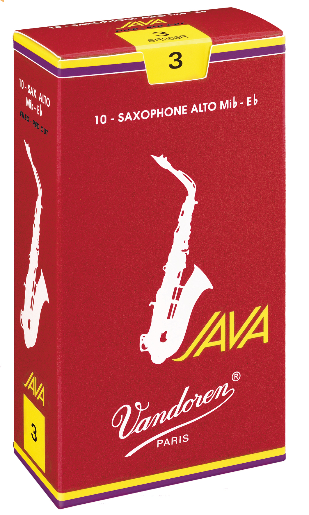 Java filed red Sopransax 2 10er Packung