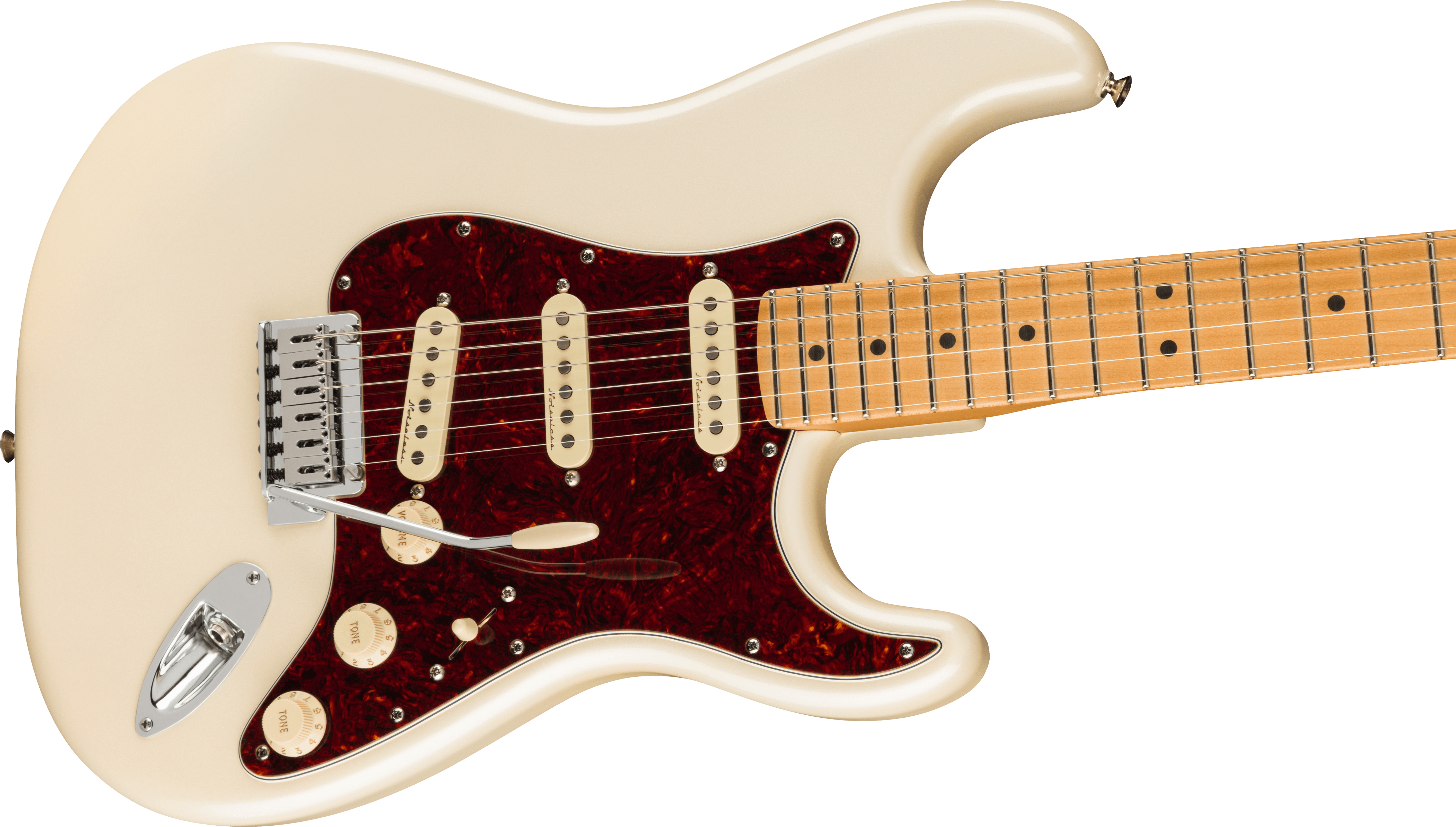 Player Plus Stratocaster, MN OP Olympic Pearl