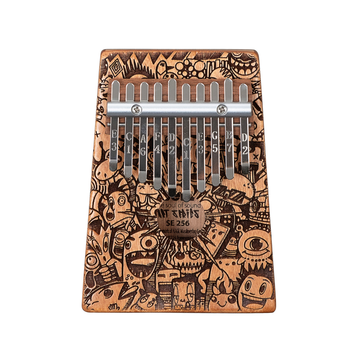 Art Series Kalimba 10 Little Monster Laser Art Series Kalimba 10 Little Monster Laser