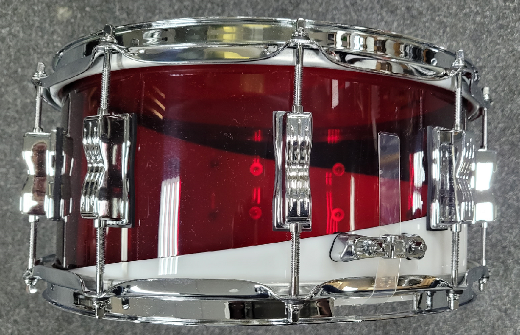 VL50 14x6,5 Vistalite Snare Vl50 Red/White Limited Edition Pattern E