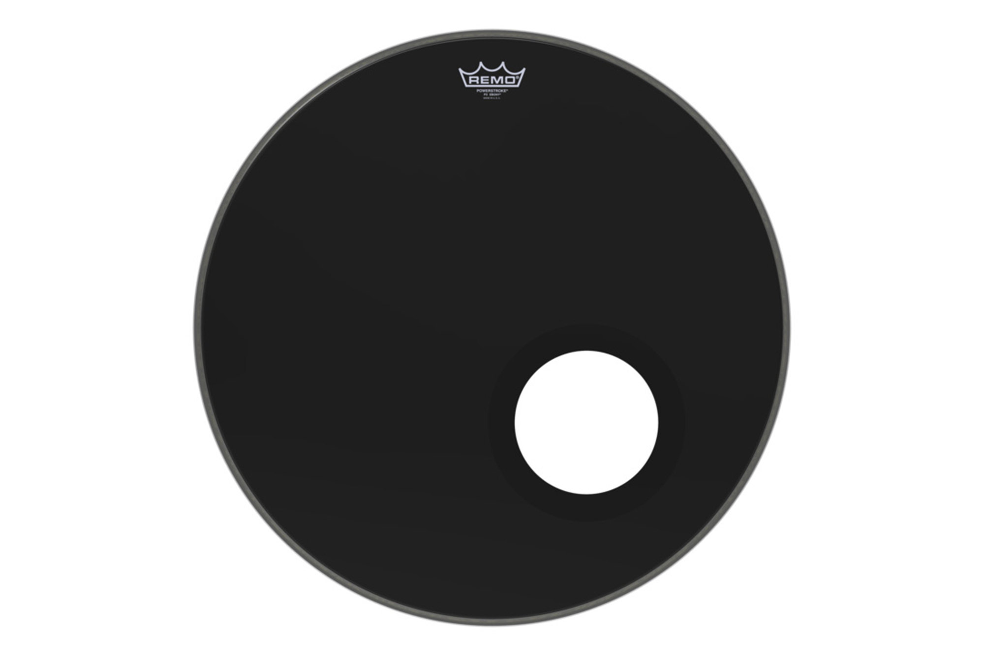Powerstroke 3 Ebony Bassdrum 22" Reso 22 P3-1022-ES-DM