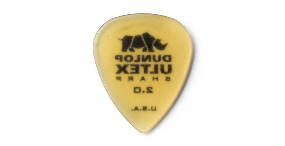 Ultex Sharp Picks, Player's Pack, 6 pcs., amber, 2.00 mm