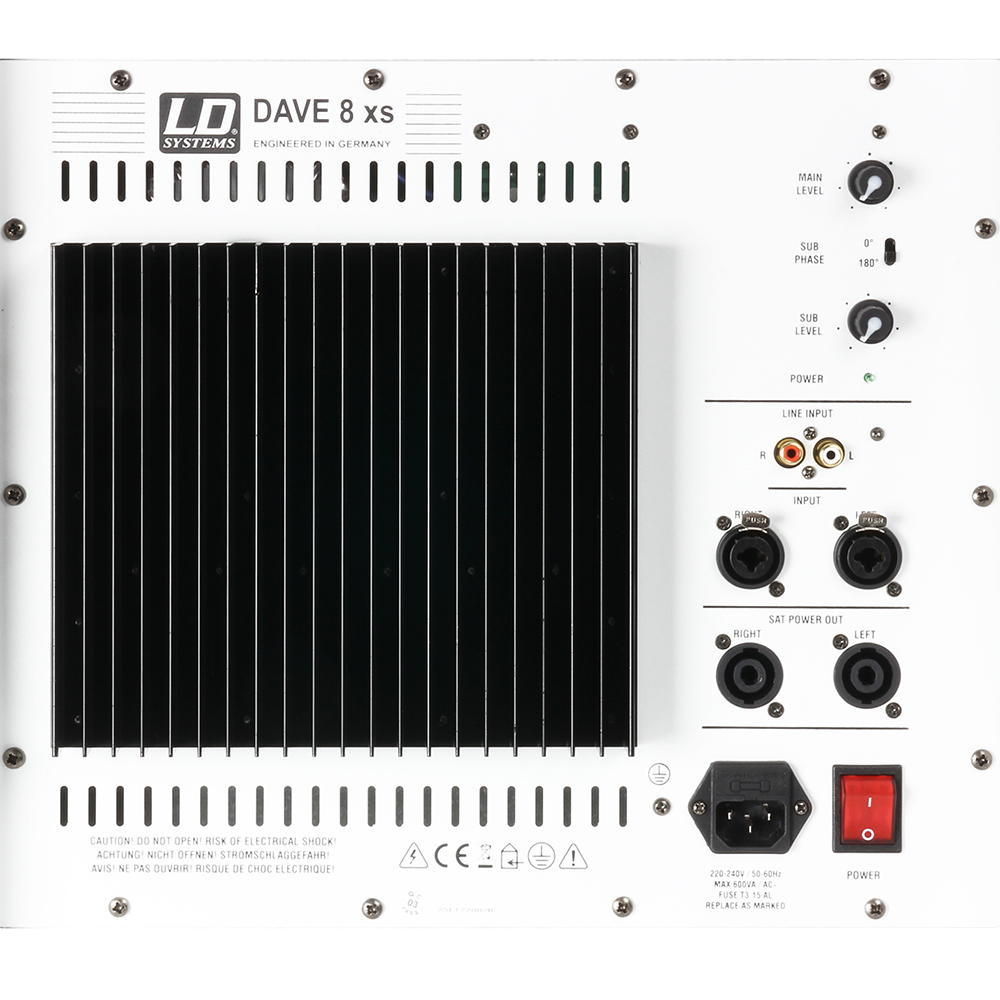 Dave 8 XS weiss m. Frontgitter Multimedia System Aktiv