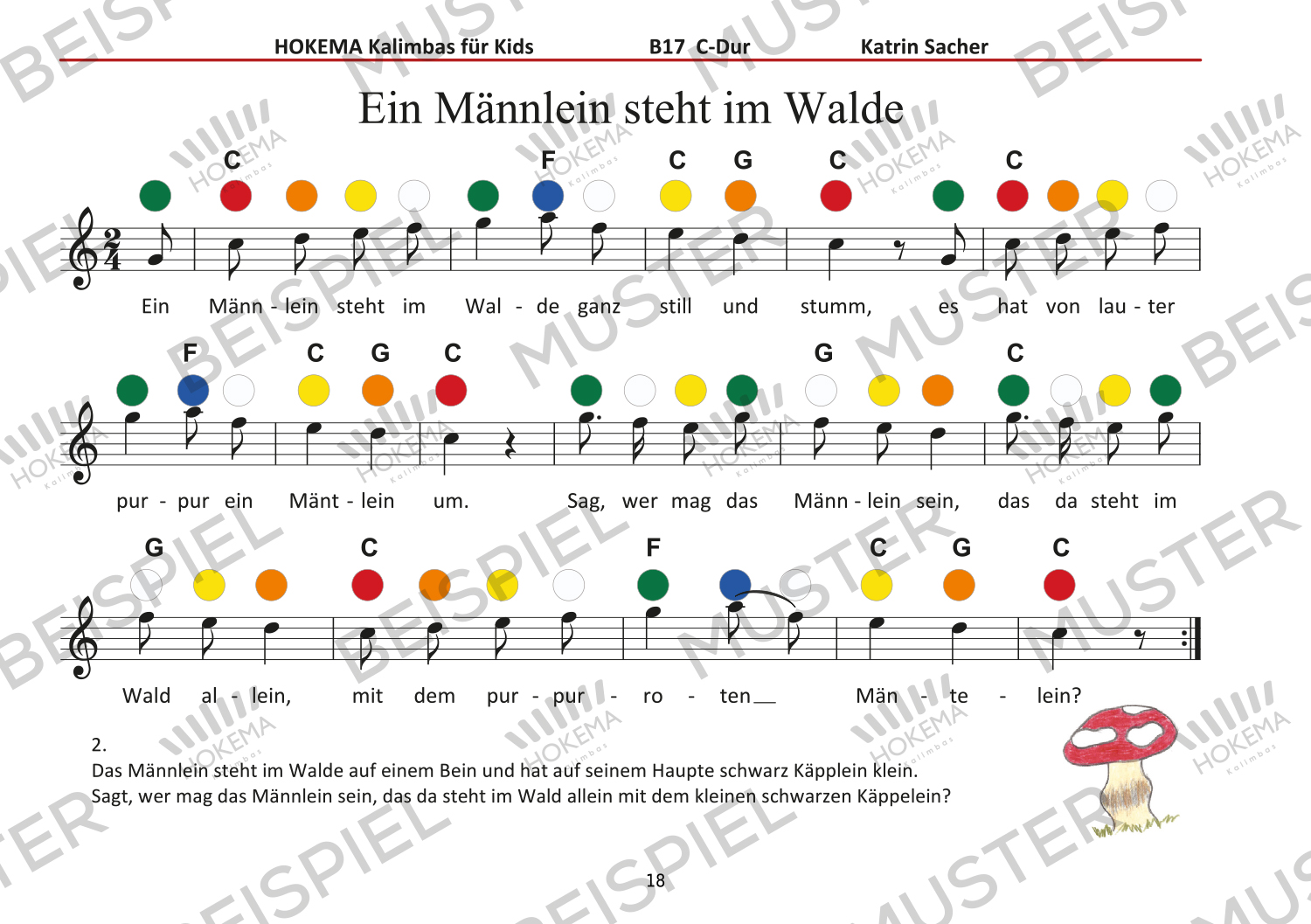 Lehrbuch für Kids - Kalimba B17