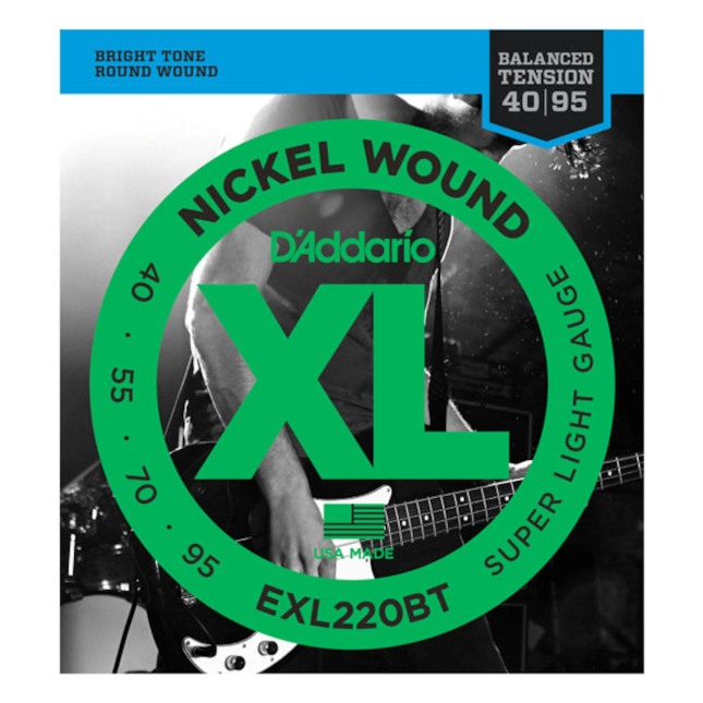 EXL220BT Balanced nickel round wound 40 55 70 95 Balanced Tension