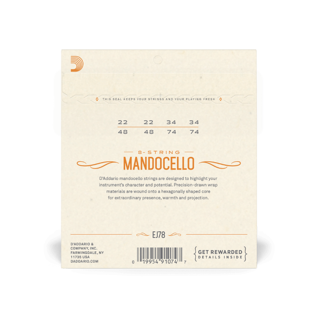 Mandocello/Phosphor Bronze Saitenstärke: 022-022-034-034-