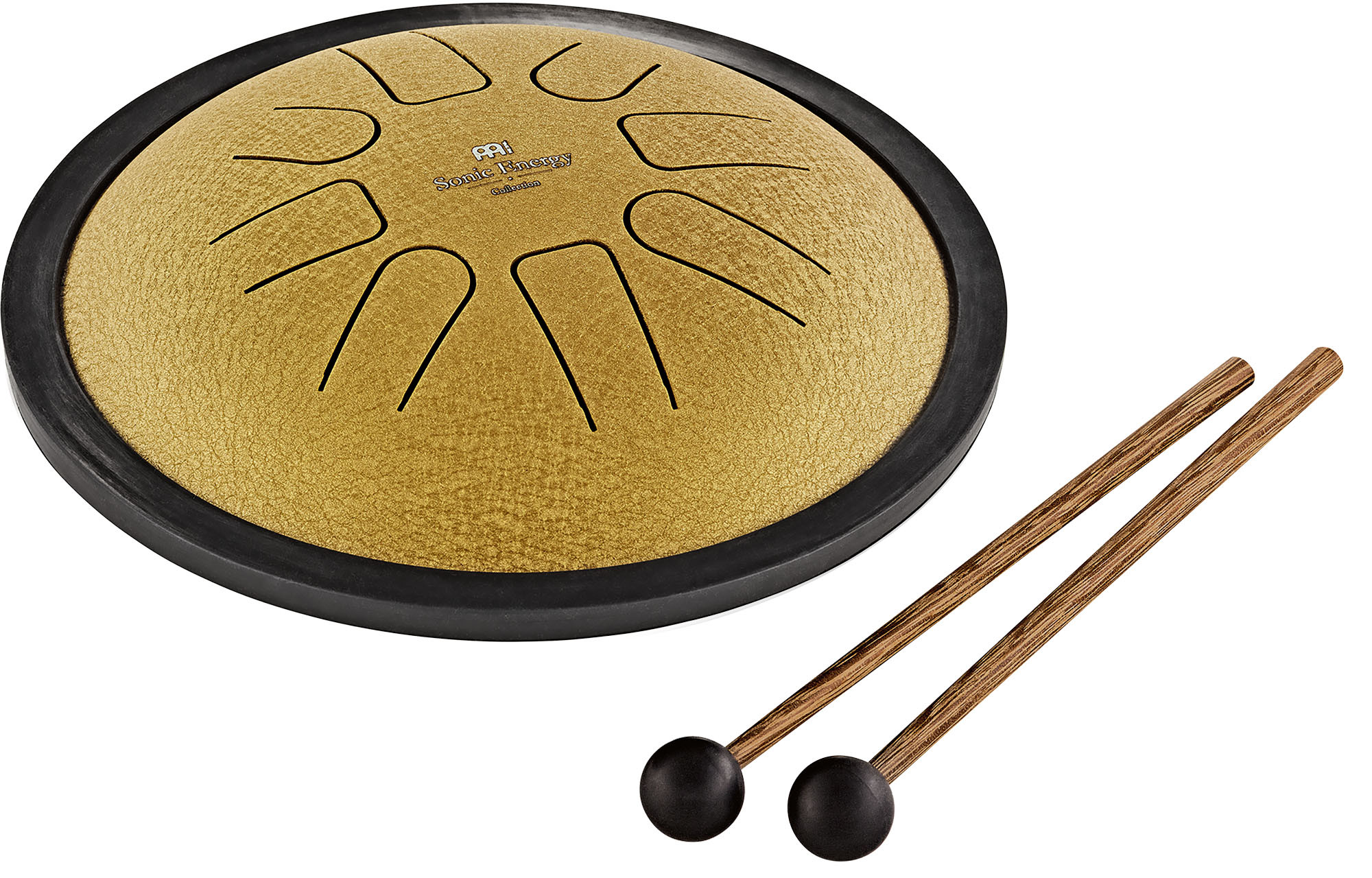 Sonic Energy Small Steel Tongue Drum 7", Gold, C-Minor, 440Hz.