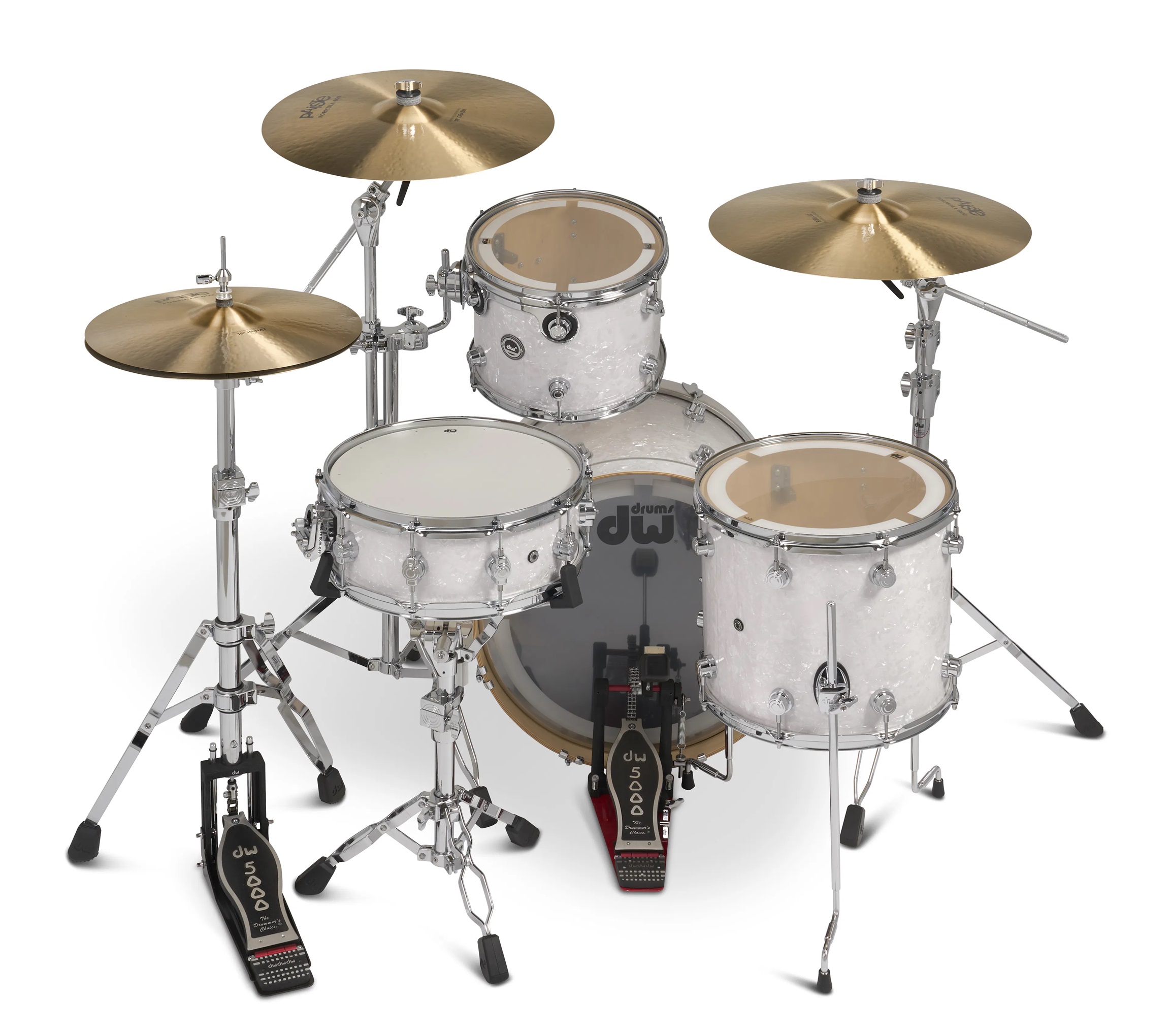 DWe 4-tlg Set/3-tlg Becken Set/5-tlg Hardware Black Galaxy / White Marine Pearl DWe 4-tlg Set/3-tlg Becken Set/5-tlg Hardware Black Galaxy / White Marine Pearl