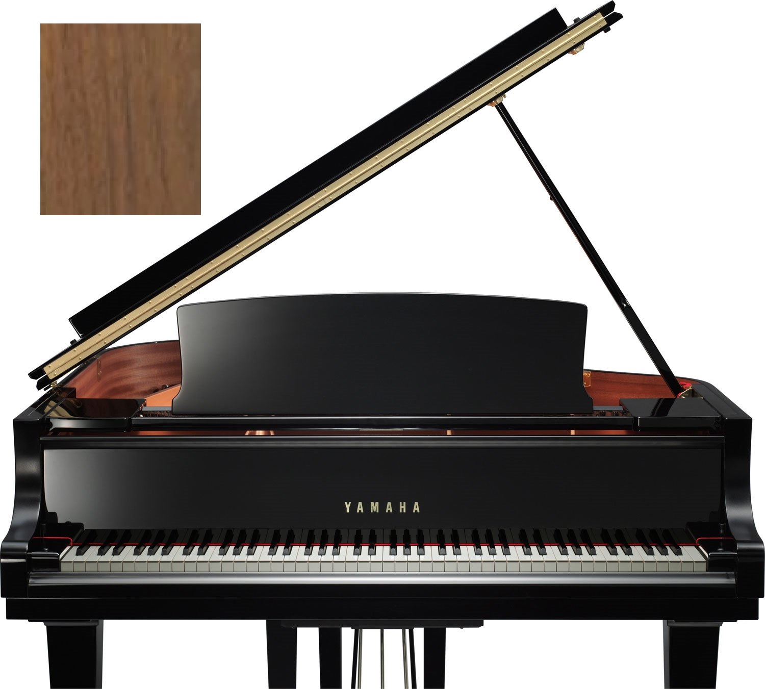 C 1 X SH3 SAW Silent Piano Nussbaum seidenmatt