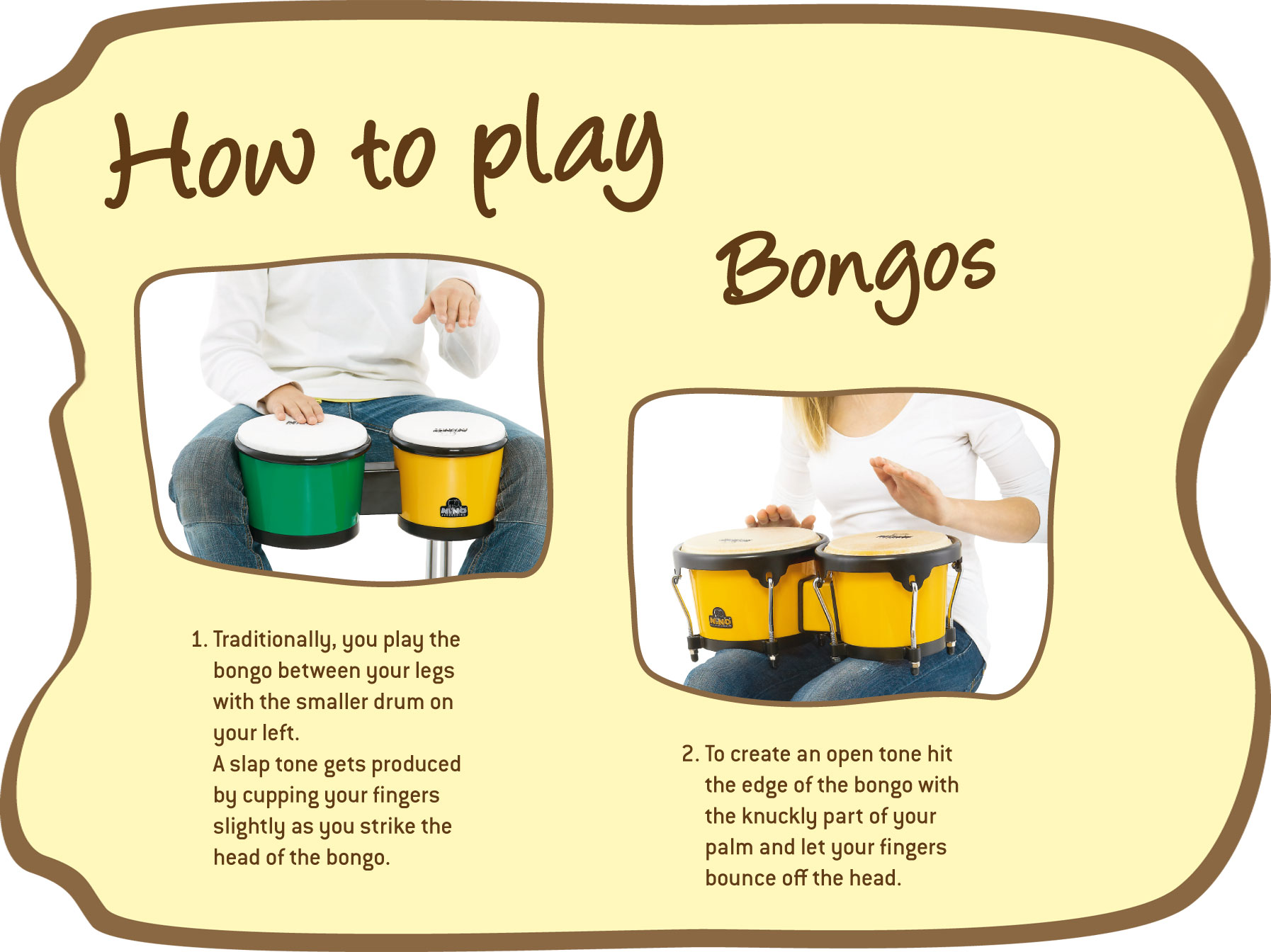 NINO17B-BK Bongo ABS Plastik Plus blau/schwarz