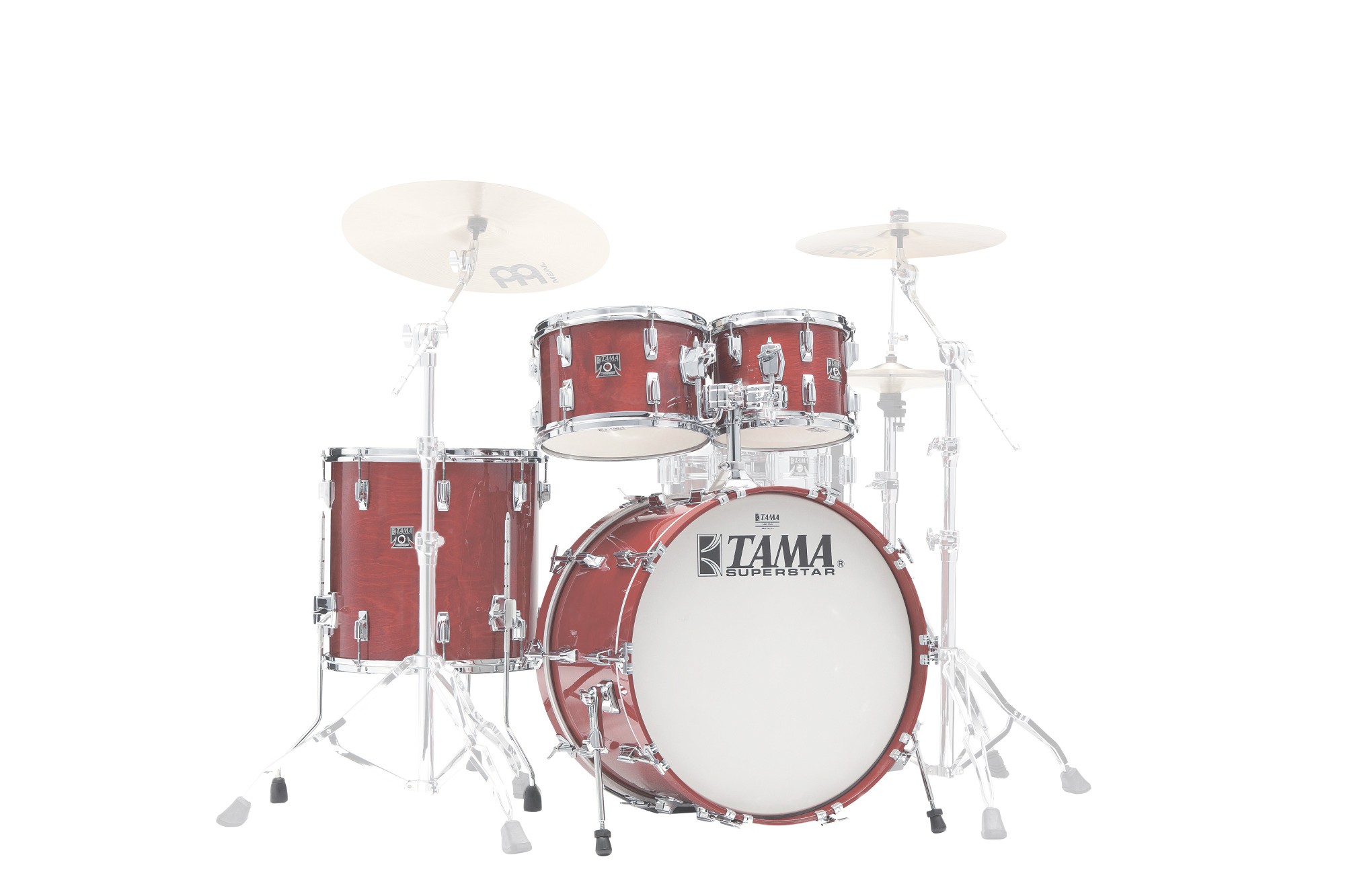 SU42RS-CHW Superstar Limited Reissue 50th Anniversary Shell Kit 4 teilig Cherry Wine/Chrom HW