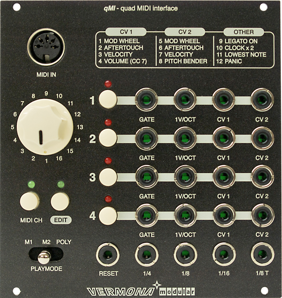 Quad MIDI Interface