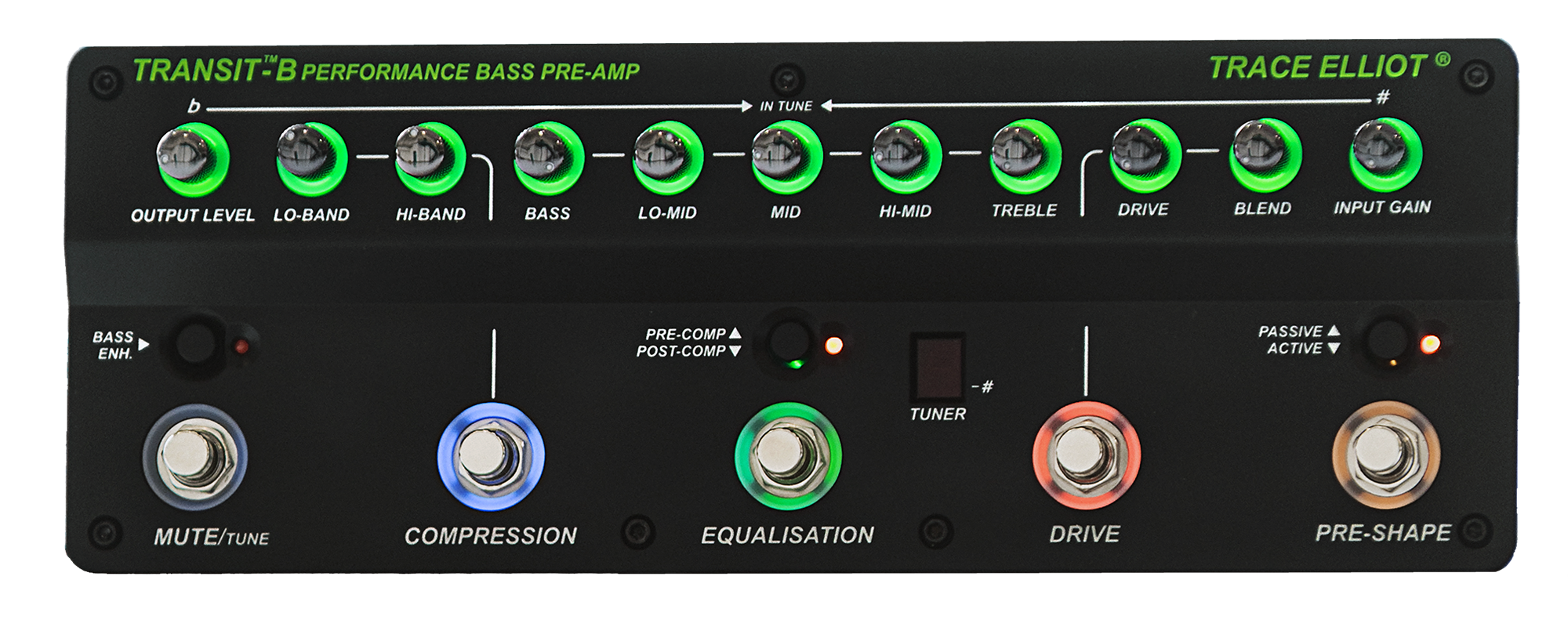TRANSIT B Bass Pre-amp & Effects Pedal