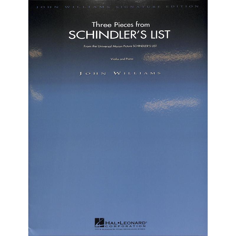 Schindler's list - 3 pieces from  for Itzhak Perlman