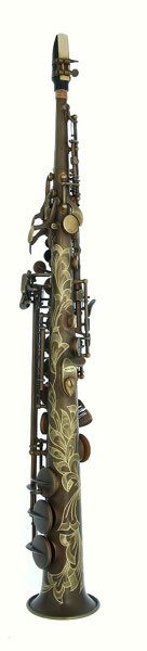 X-Old Sopransaxophon gerade Bronze Korpus unlackiert