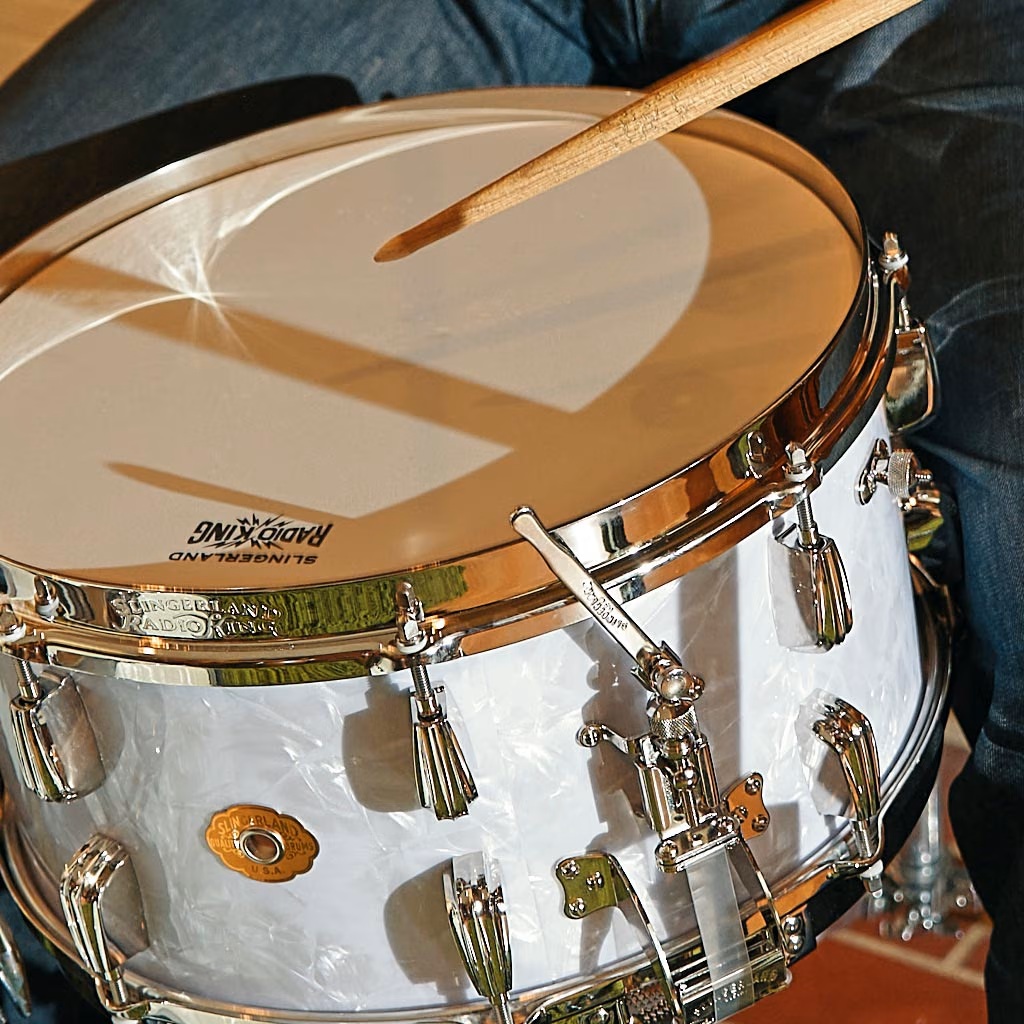 Radio King Snare 14"x7" White Marine Pearl