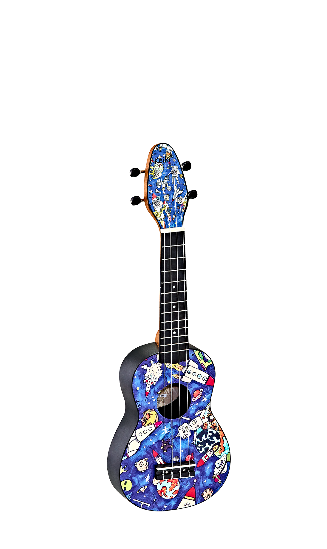 KEIKI Ukulelen Set "Spaceman" inkl. Gymbag/H-Tuner/5 Picks/Gurt KEIKI Ukulelen Set "Spaceman" inkl. Gymbag/H-Tuner/5 Picks/Gurt