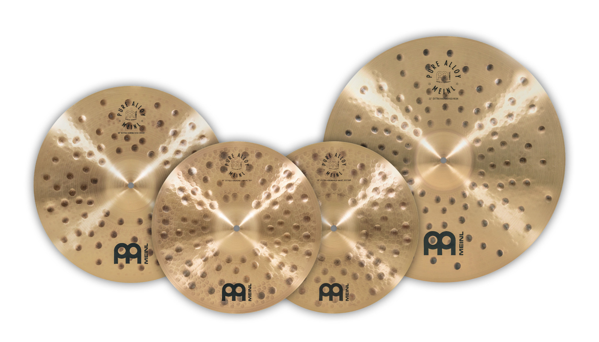 PA-CS1 Pure Alloy Extra Hammered Complete Cymbal Set