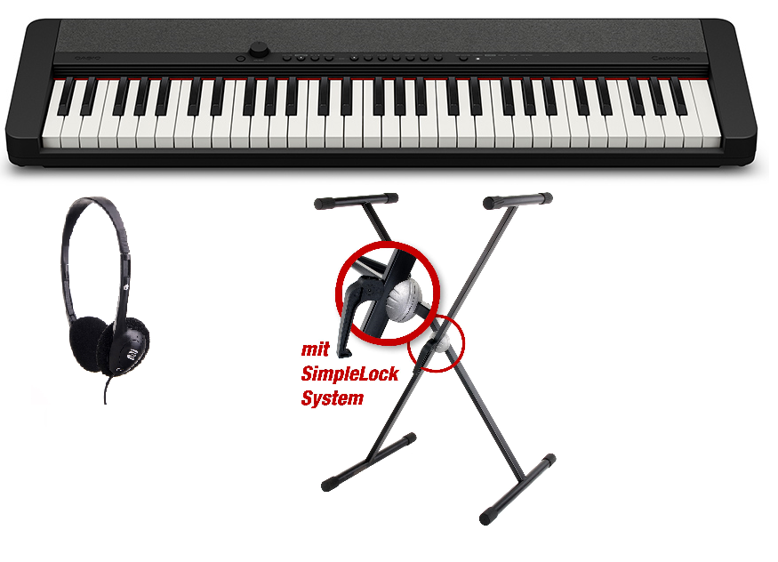 CT-S1 BK Set mit Stativ und Kopfhörer