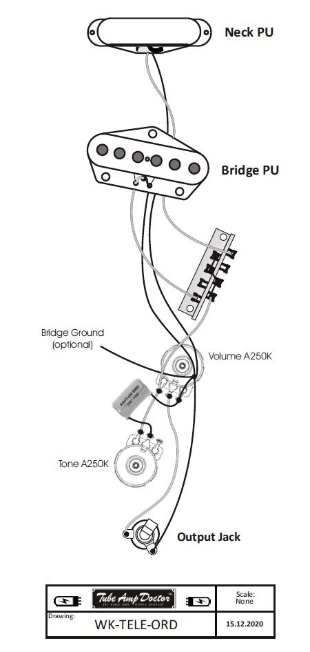 Verdrahtungs-Kit für T-Style Gitarren