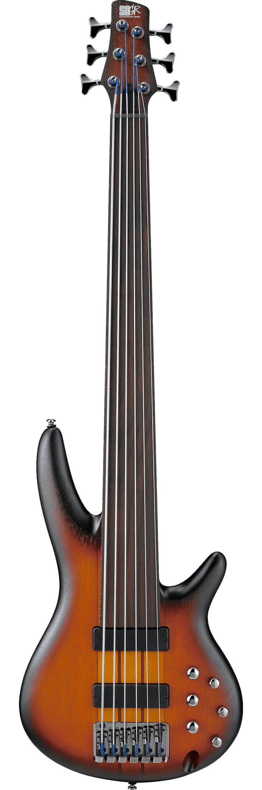 SR-Series Fretless Portamento 6-strings Brown Burst Flat