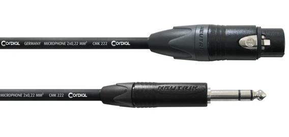 CPM 5 FV XLRfemale/Klinke 6.3mm stereo