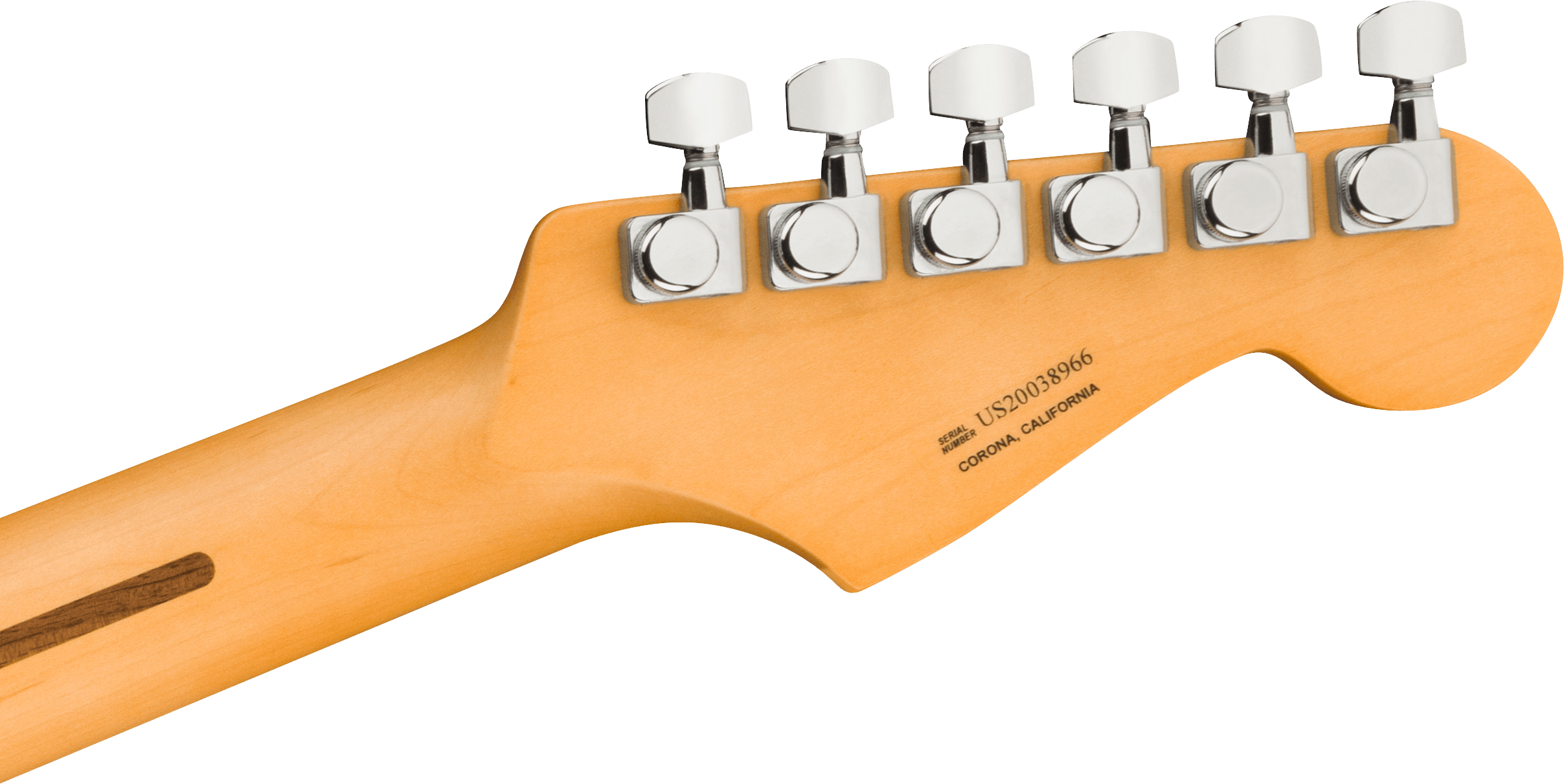 American Ultra Stratocaster Left-Hand Maple Fingerboard, Texas Tea