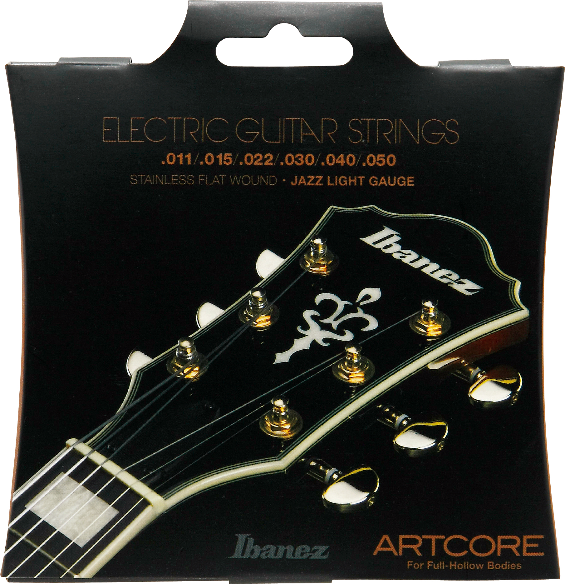 Saitensatz E-Gitarre Artcore Stainless Flat Wound 6-Saiter für Full-Hollow Bodies / Jazz Light 11-50