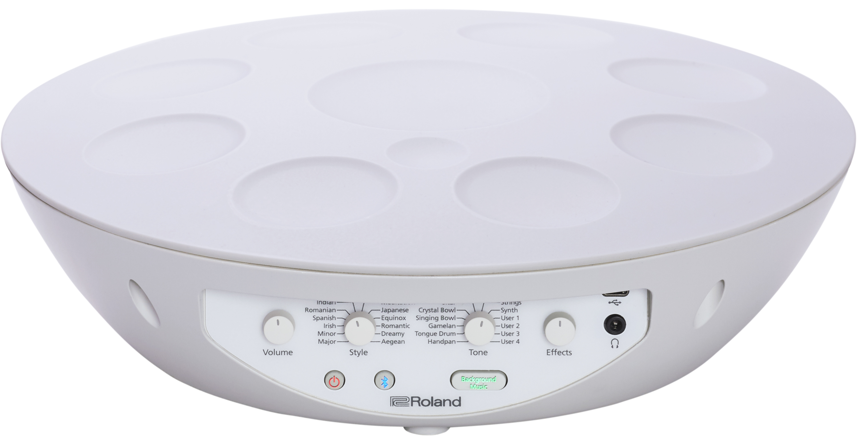 MN-10 Digital Mood Hand Pan combining multiple traditional instruments