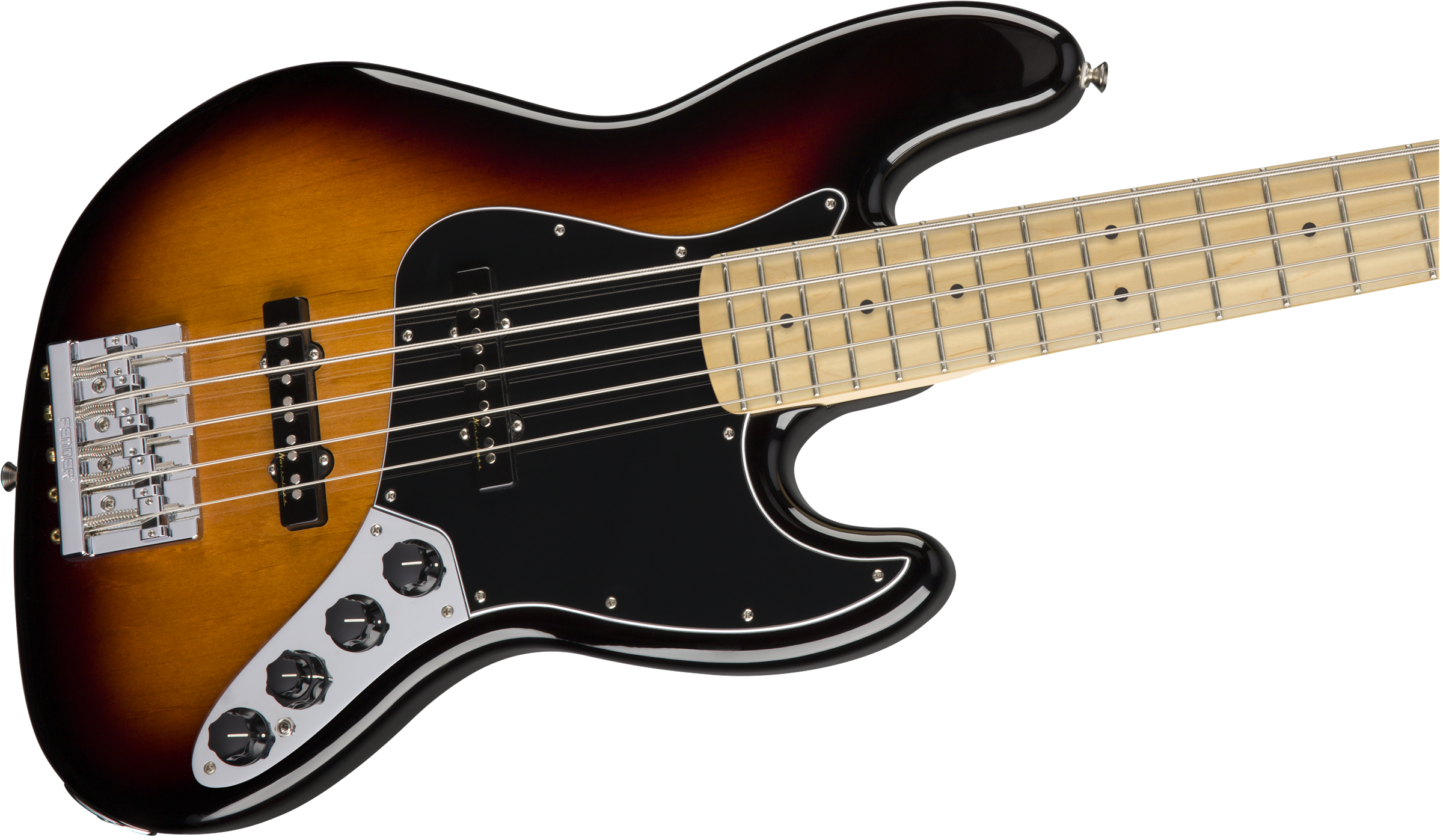 Deluxe Active Jazz Bass V, Maple Fingerboard 3-Color Sunburst RW