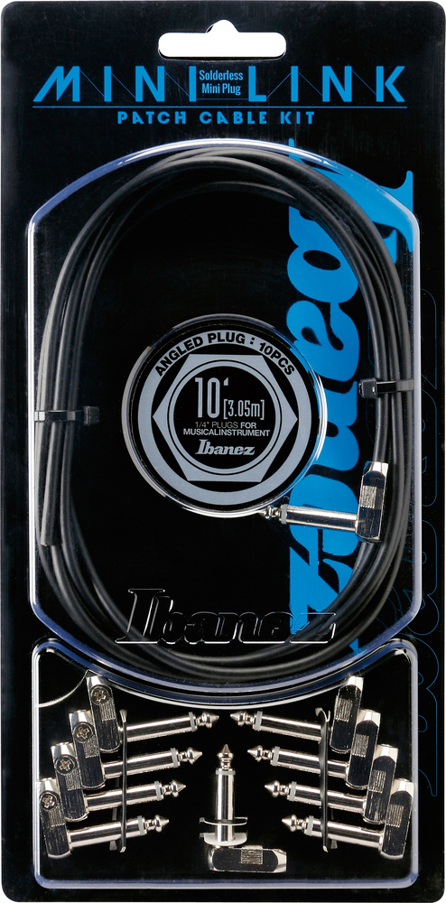 Patch Kit 3.05m / 10ft Kabel + 10 x abgewinkelter Stecker