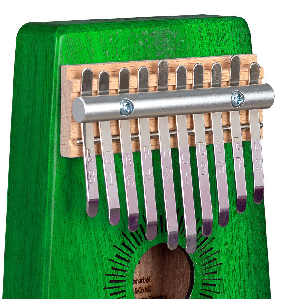 Kalimba Mahogany 10 Green Kalimba Mahogany 10 Green