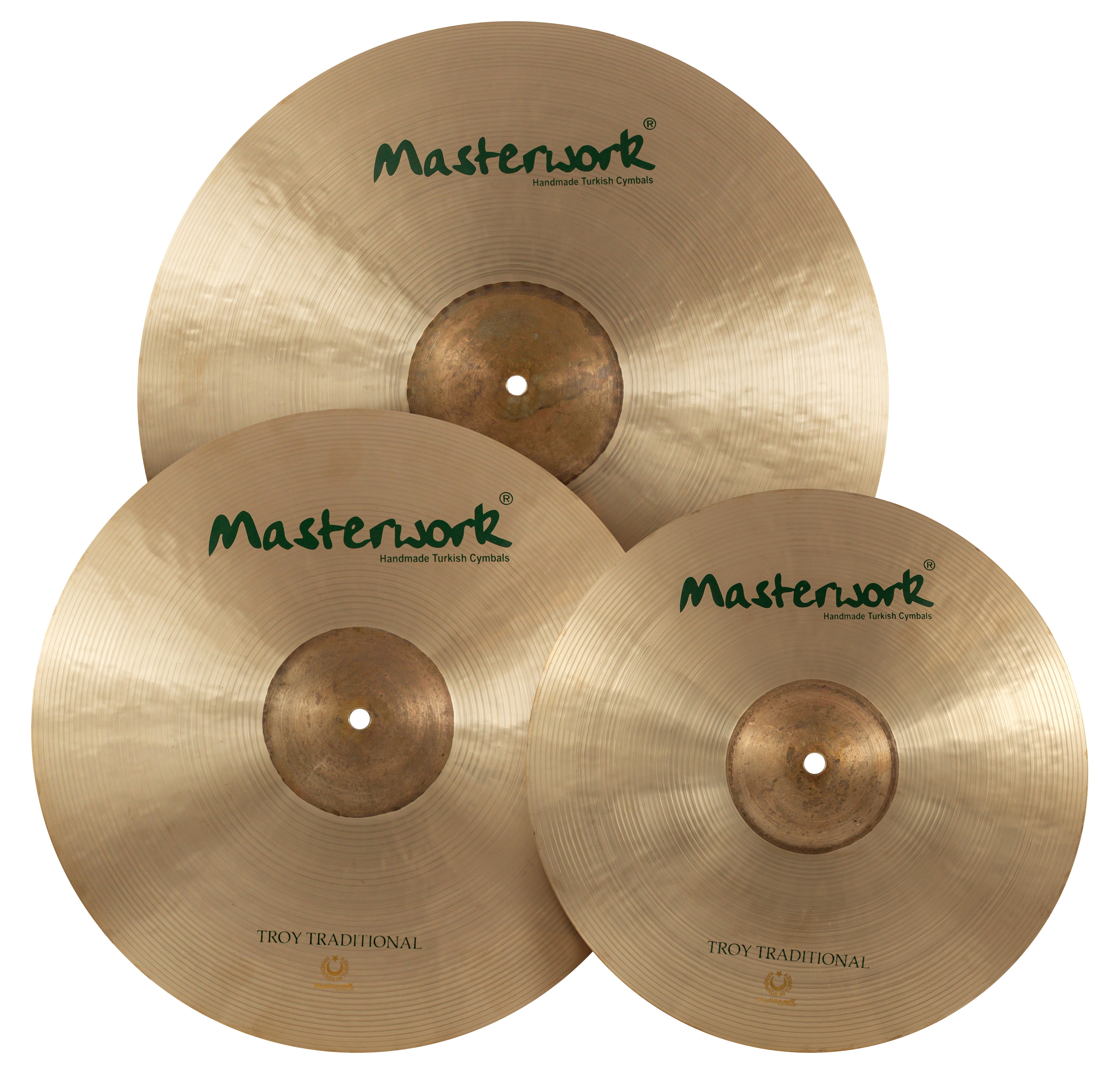 Troy Traditional Cymbal Set 14/16/20 incl. Tasche