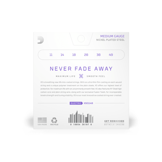 11-49 Medium, XS Nickel Coated Saiten für E-Gitarre 3er-Packung