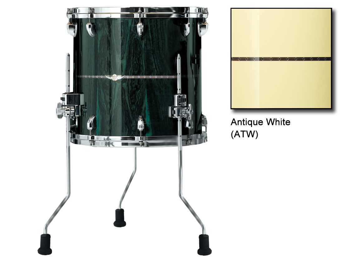 Star Bubinga Floortom 14"x14" ATW Antique White