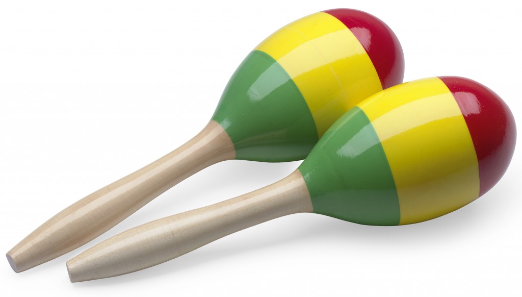 Wood Maracas 29cm Oval Reggae