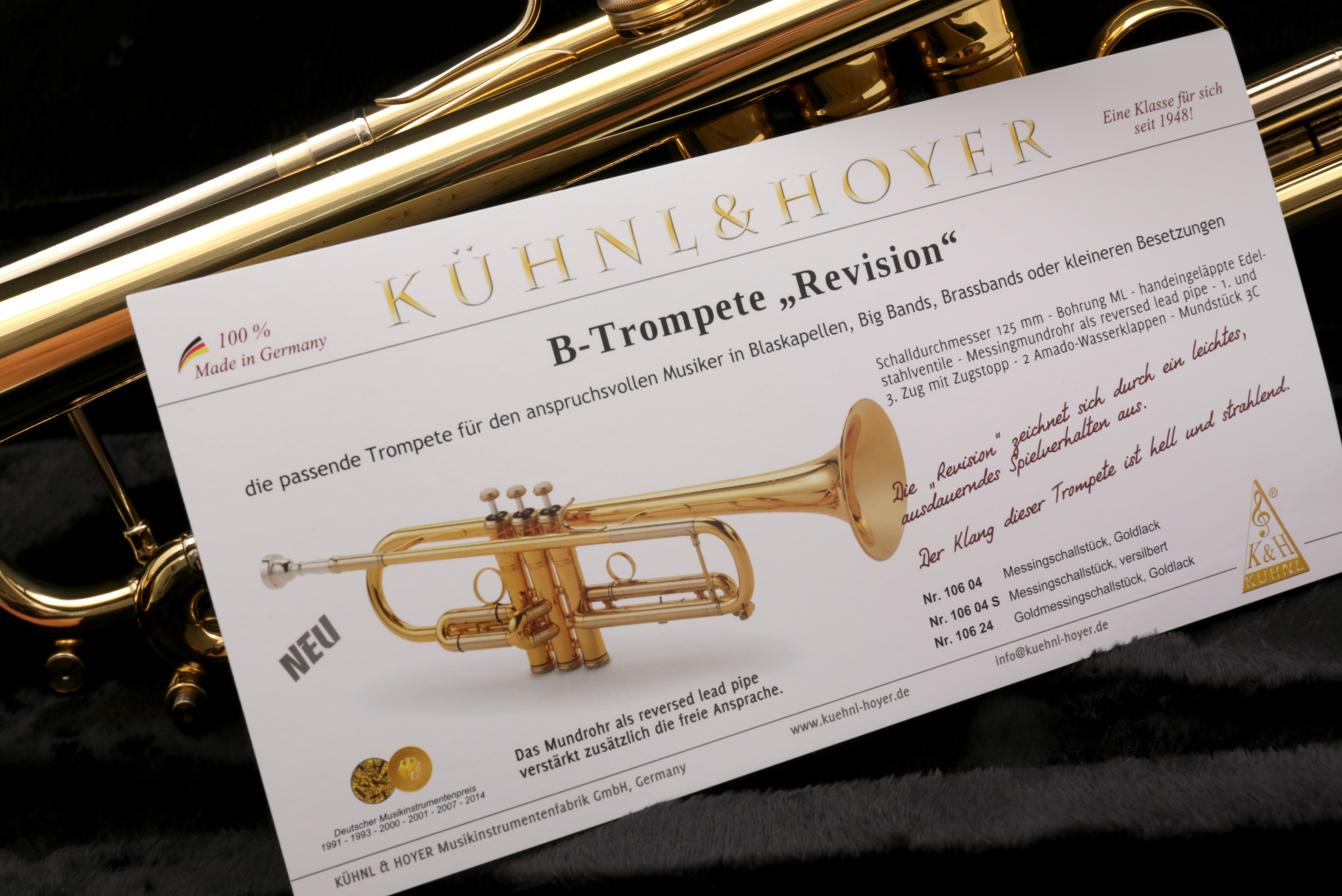 Revision Bb-Trompete mit Leichtetui